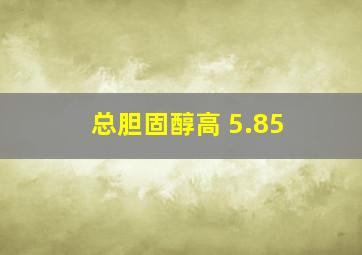 总胆固醇高 5.85